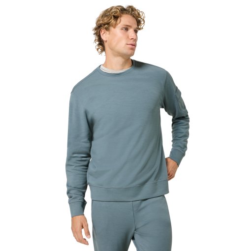 Billede af SUPER.NATURAL Alpine Brush Herre-pullover - Stormy Weather
