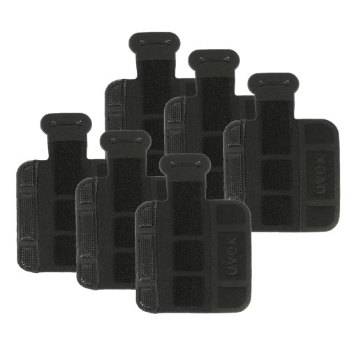 Image of Uvex Replacement Chin Pad - 6 Pcs - black