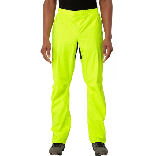 Foto de Vaude Pantalones Impermeables Hombre - Drop II - Regular - neon yellow uni