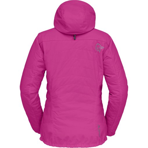 Norrona lyngen Alpha100 Zip Hood Jacket Women - Festival Fuchsia
