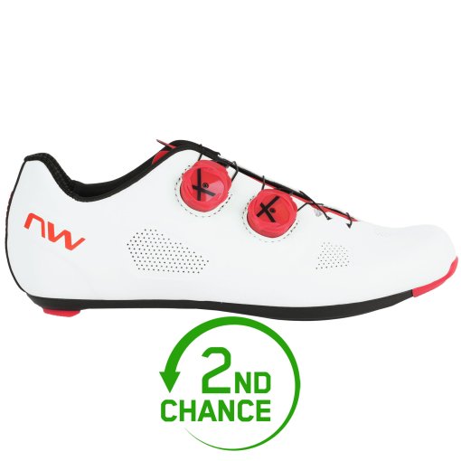 Produktbild von Northwave Revolution Rennradschuhe Herren - white/red fluo 54 - B-Ware