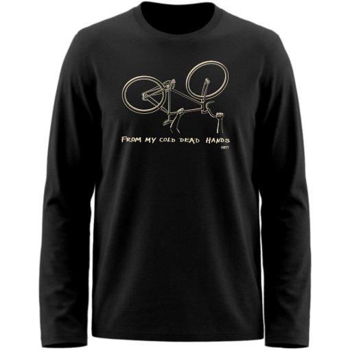 Photo produit de RTTshirts Charlton T-shirt manches longues pour hommes, thème cyclisme - black