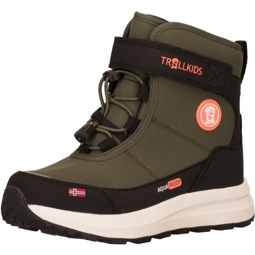 Billede af Trollkids Helgeland Anti Slip Vinterstøvler til børn - Deep Forest/Black