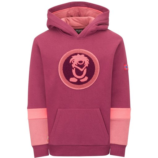 Picture of Trollkids Troll XT Sweater Kids - Deep Ruby/Frozen Berry/Pink Salmon