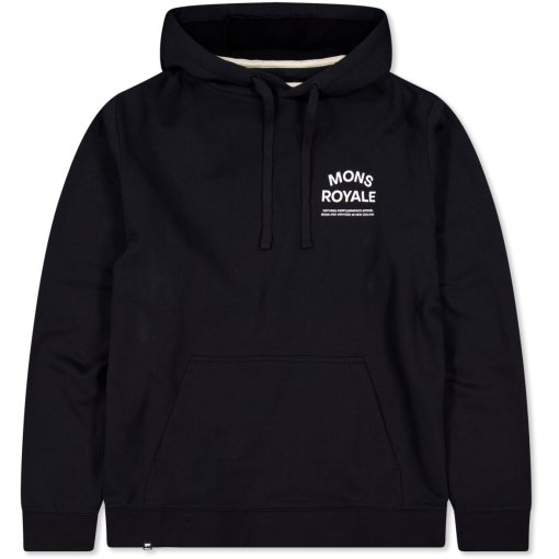 Foto de Mons Royale Inversion Merino Sudadera con capucha para hombres - black