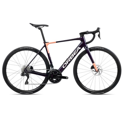 Picture of Orbea GAIN M30i - 105 Di2 - Electric Road Bike - 2026 - Fantasy Purple Carbon (gloss) - Orange Cloud (matt)