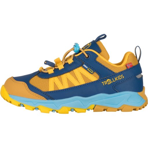 Productfoto van Trollkids Tronfjell Hiker Low Wandelschoenen Kinderen - Mustard/Dynamic Blue/Corn Yellow