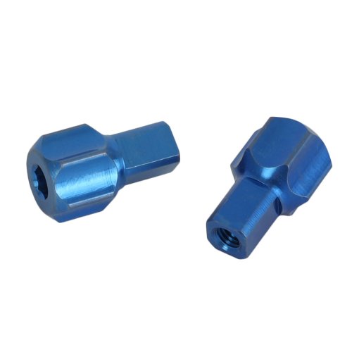 Productfoto van OAK Components Bout voor afstellen remhendel - Titanium | compatibel SRAM Remmen | 2 stukken - blauw