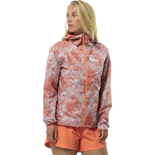 Foto de Jack Wolfskin Chaqueta Cortavientos Mujer - Prelight - GRID CAMO digital orange