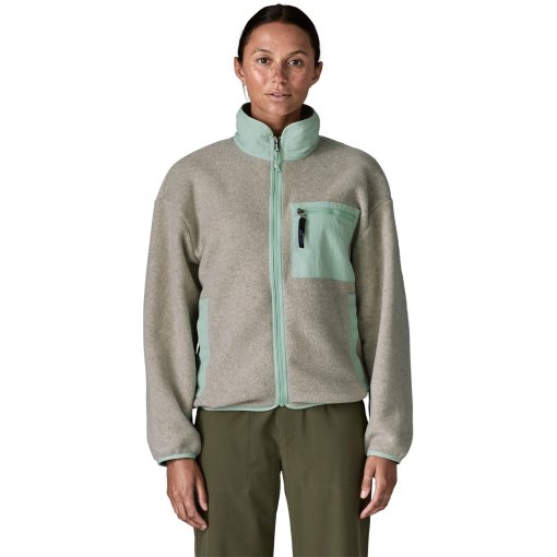 Produktbild von Patagonia Synchilla Fleecejacke Damen - Oatmeal Heather w/Thin Ice