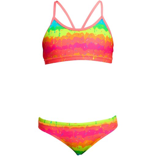 Produktbild von Funkita Racerback Eco Bikini Mädchen - Melting Mayhem