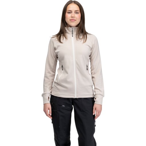 Picture of Bergans Rabot Merino Tech Midlayer Jacket Women - bone white