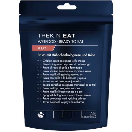 Billede af Trek&#039;N Eat Pasta med kyllingebolognese og ost - Wetfood - 350g
