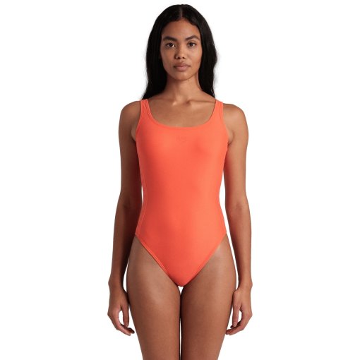 Produktbild von arena Team Stripe U Back Badeanzug Damen - Calypso Coral