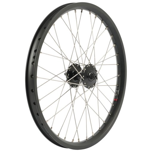 Photo produit de RLND UTL1 Roue Avant - 20&quot; | Clincher | 6-Bolt | QR 100mm - Shimano HB-QB400 | noir/argent