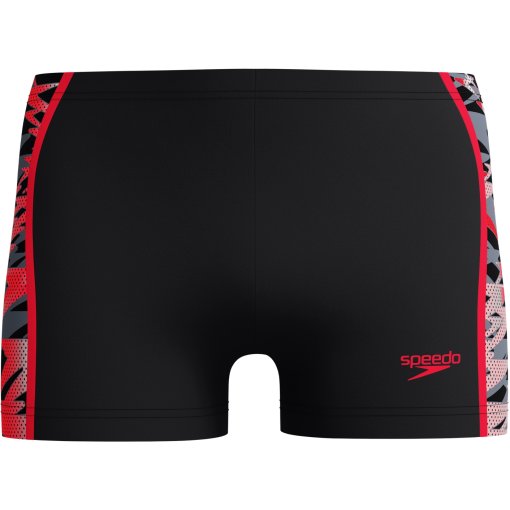 Picture of Speedo Hyperboom Splice Aquashorts Men - anthracite/high risk red