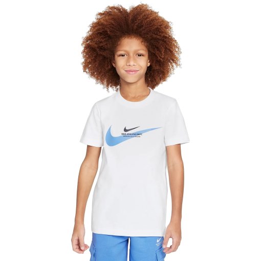Foto de Nike Camiseta Niños - Sportswear - white/blue beyond HV6970-101