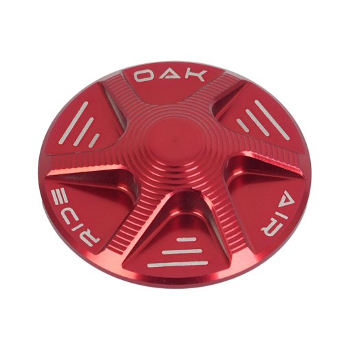 Photo produit de OAK Components Capuchon de valve AIR pour fourches à suspension - rouge