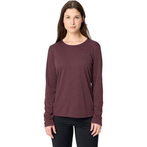 Produktbild von Vaude Essential Langarmshirt Damen - ruby dusk