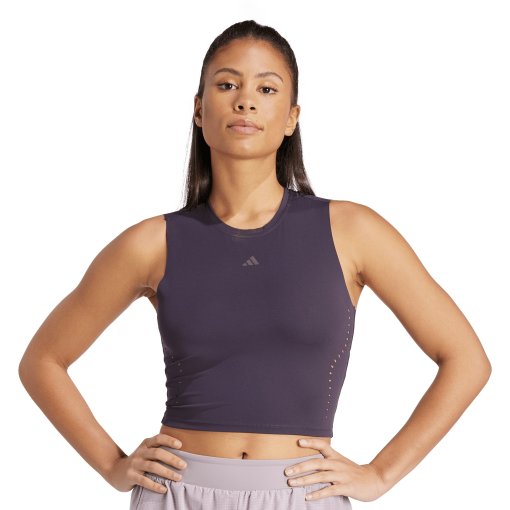 Produktbild von adidas HIIT HEAT.RDY Cropped Tank Top Damen - aurora black IQ1763