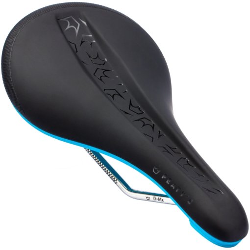 Picture of Peaty&#039;s Monarch Ti-MX Saddle - Turquoise Blue