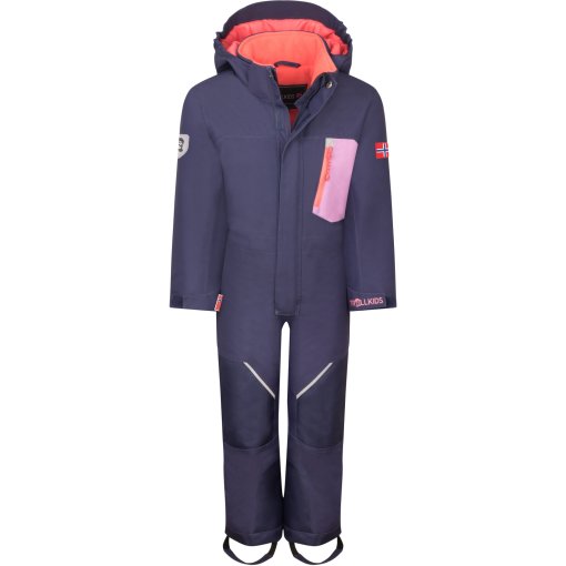 Foto de Trollkids Mono de Esquí Niño - Isfjord XT - Deep Violet/Light Violet/Coral Pink
