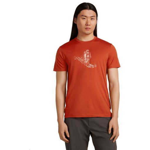 Foto de Icebreaker Camiseta Hombre - Merino 150 Tech Lite Skiing Yeti - Agate