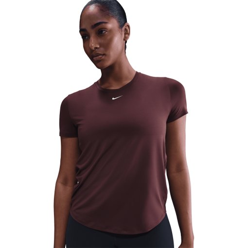Foto de Nike Camiseta Mujer - One Classic Dri-FIT - burgundy crush/white IB9408-652