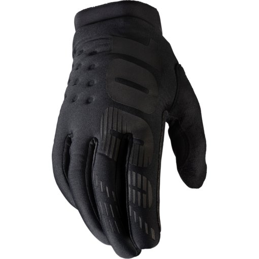 Foto de 100% Guantes Ciclismo Softshell Hombre - Brisker Cold Weather - negro