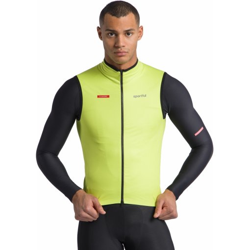 Photo produit de Sportful Fiandre 2 Gilet de cyclisme pour hommes - 3509 Neon Whisper