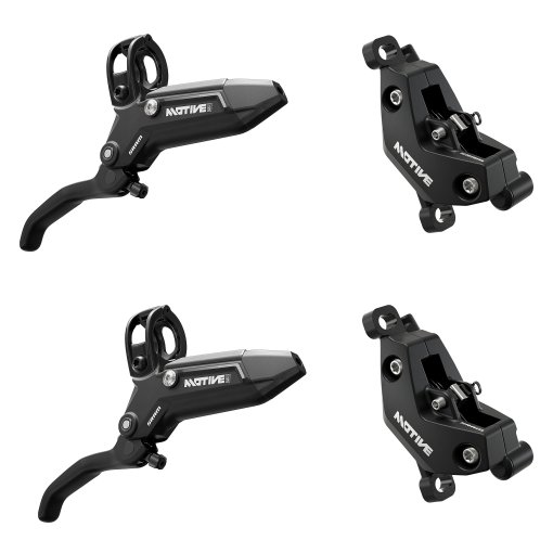 Photo produit de SRAM Ensemble Frein à Disque MOTIVE Bronze | 4 Pistons | A1 - Diffusion Black Anodized