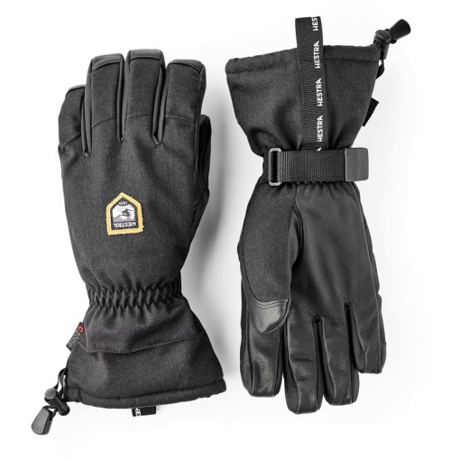 Foto de Hestra Guantes de Esquí de 5 Dedos - CZone Mountain - negro