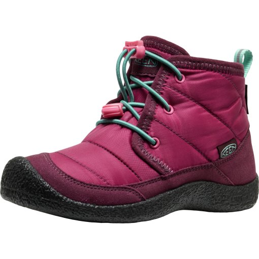 Foto de KEEN Calzado Impermeable Joven - Howser II Chukka - Beaujolais/Pool Blue
