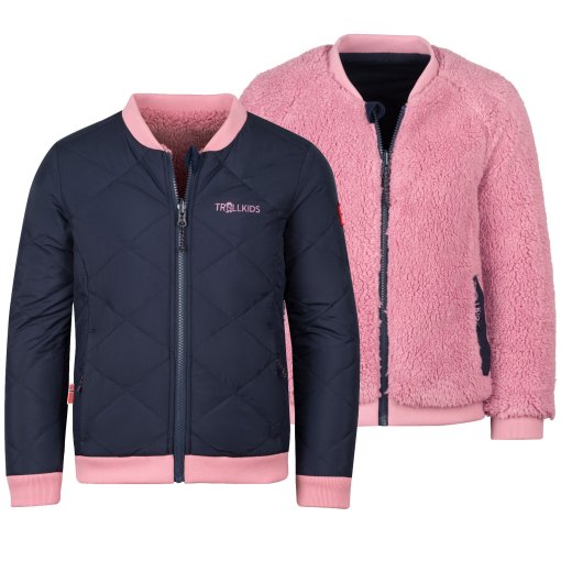 Foto de Trollkids Chaqueta Reversible Cortavientos Térmica Niña - Hamar - Navy/Mauve