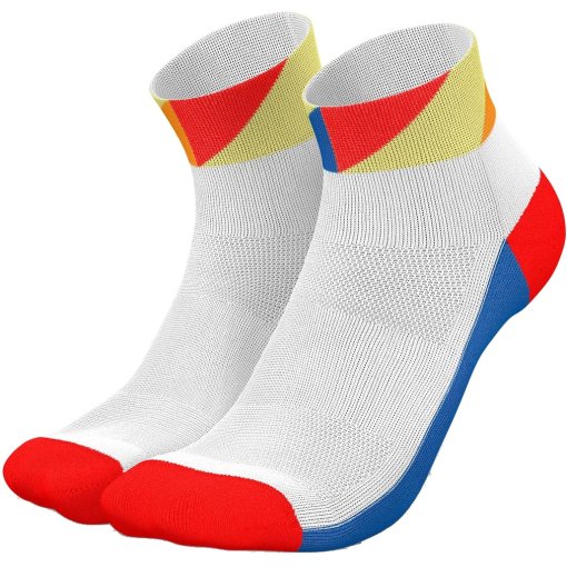 Picture of INCYLENCE Running Polygons Short Socks - Blue Inferno