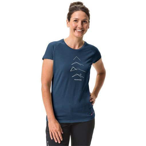 Foto de Vaude Camiseta Mujer - Tekoa Wool - dark sea uni