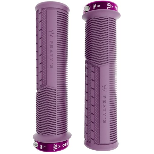 Produktbild von Peaty&#039;s Monarch Pro Grips Mushroom Thin Lenkergriffe - Plum Purple