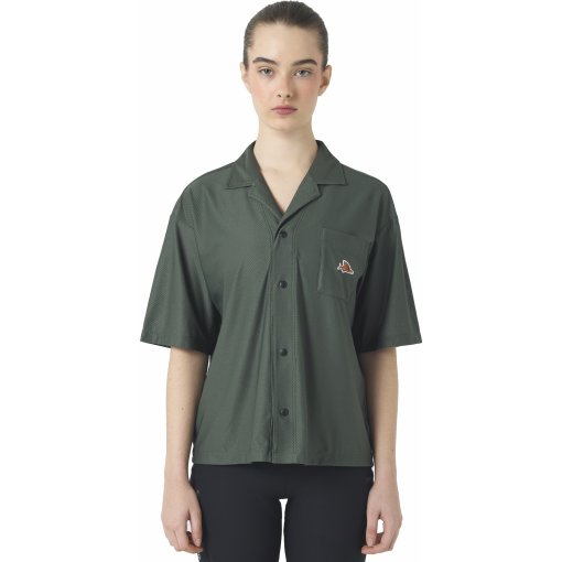 Picture of Café du Cycliste Gladys Short Sleeve Shirt Unisex - khaki