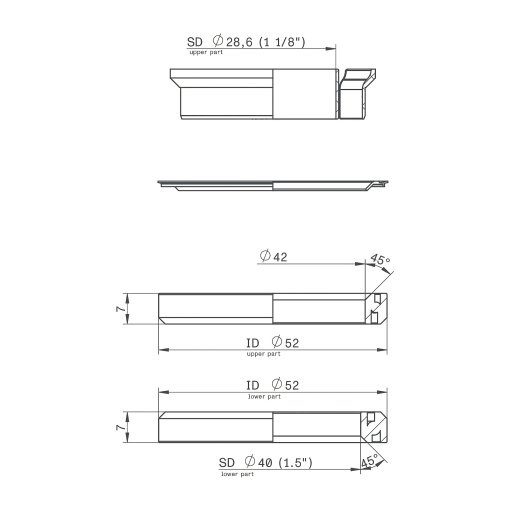 ACROS AZ-66 Headset Lower Part | 1.5
