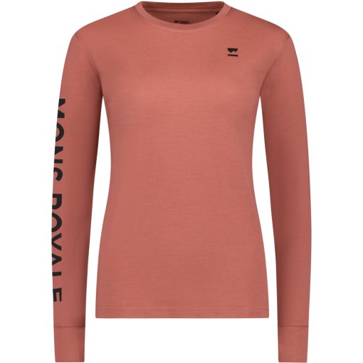 Foto de Mons Royale Camiseta de Manga Larga Mujer - Yotei Merino Classic - canyon rose