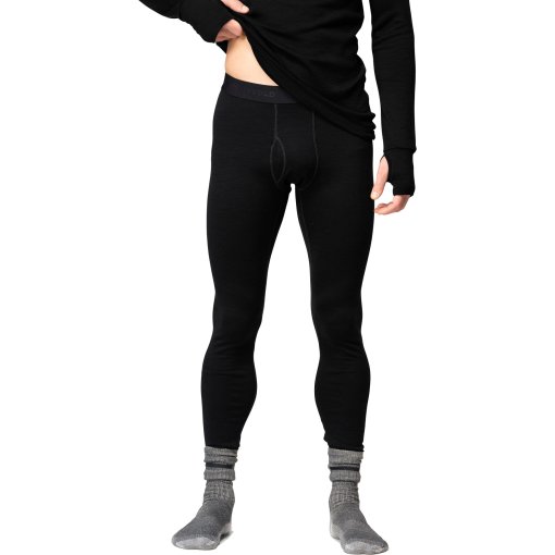 Image of Devold Expedition Merino 235 Long Johns with Fly Men - 950 Black