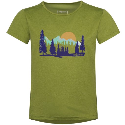 Zdjęcie: Trollkids Gudvangen Koszula dla dziewcząt - Hedge Green