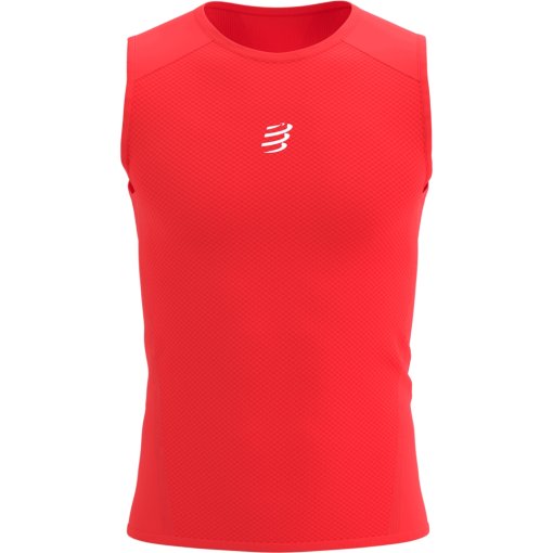 Foto de Compressport Camiseta sin Mangas Hombre - Trail Racing - fluo red