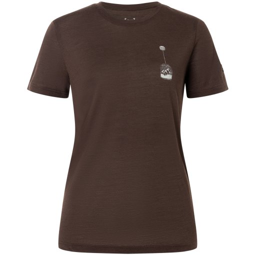 Immagine prodotto da SUPER.NATURAL Maglietta Donna - Teabag World - Chocolate Bean/Feather Grey