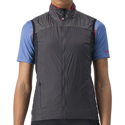 Foto de Castelli Chaleco Mujer - Unlimited Puffy - dark grey/red 923