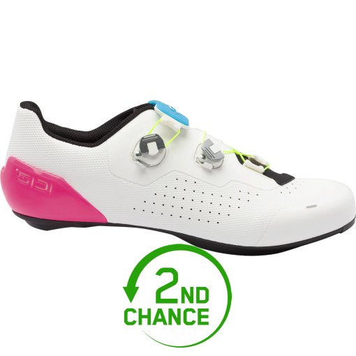 Image of Sidi Genius X Wyve Road Cycling Shoes - White Fluo - 2nd Choice