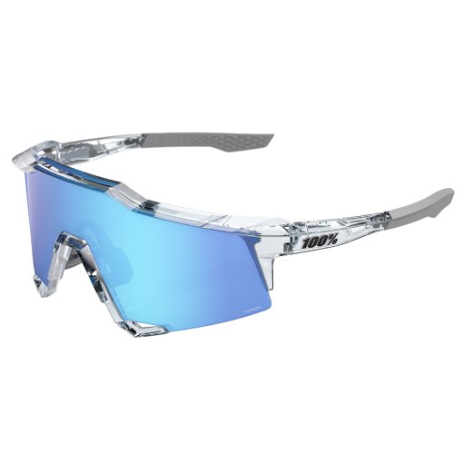 Foto de 100% Gafas - Speedcraft - Polished Translucent Clear/HiPER Blue Mirror