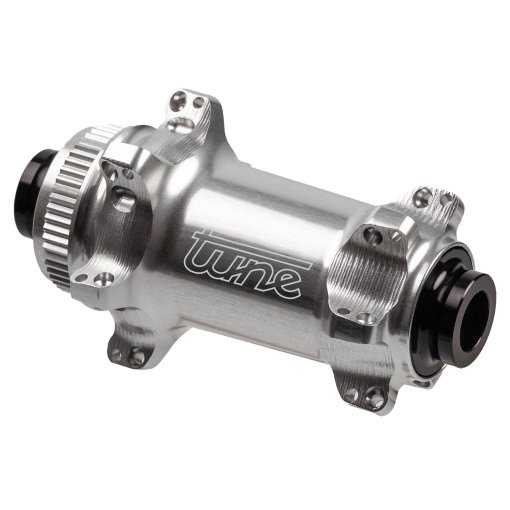 Produktbild von Tune Nano CL Vorderradnabe - Standard Lager | Centerlock | 12x100mm - 24-Loch - silber