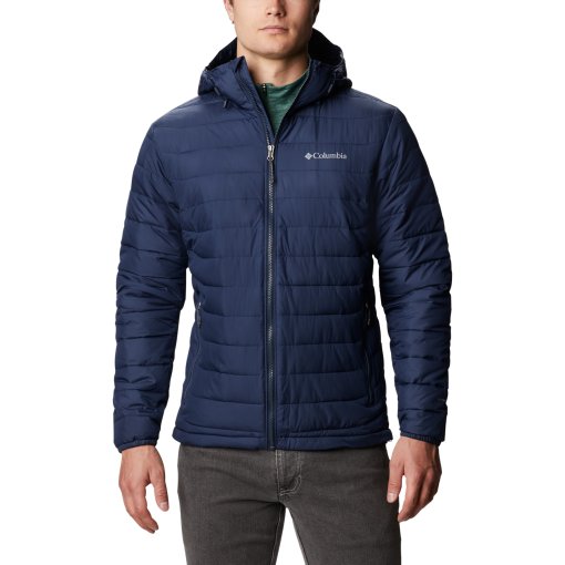 Immagine prodotto da Columbia Giacca con Cappuccio Uomo - Powder Lite - Collegiate Navy
