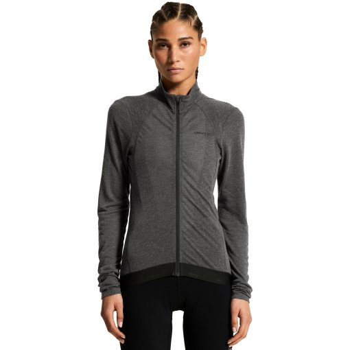 Picture of CRAFT Bike SubZ Wool Longsleeve Jersey Women - Black/Melange